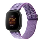 Vävd Nylonarmband Fitbit Versa 4/Sense 2 Lila