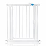 Bettacare Auto Close Child Baby Gate White Narrow Baby Stair Barrier 68.5-75cm