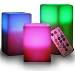 Square Flameless Led Candles, Colour Change