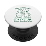 Now is the time to enjoy life bunny & frog while you still PopSockets Swappable PopGrip