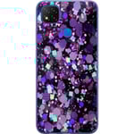 Xiaomi Redmi 9C NFC Genomskinligt Skal Lila Glitter