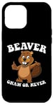 Coque pour iPhone 14 Pro Max Beaver Gnaw Or Never Et Beaver Lumberjack Costume Beaver