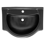 ML-Design keramiskt handfat i vitt 67,5x21,5x51,5 cm, inbyggt handfat