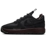 Nike Men's Air Force 1 Wild Sneaker, Black Black Velvet Brown Cedar, 8.5 UK