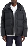 Levi's Men's Laurel Short Puffer Jacket, Jet Black, XL
