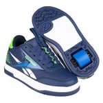 Heelys X Reebok Court Low Vector Navy/Blue/Solar Green/White Kids Heely Shoe