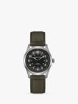 Hamilton H70205830 Men's Khaki Field Titanium Automatic Leather Strap Watch, Brown/Black