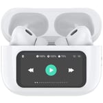 SoundLED True Wireless Bluetooth-headset med LED-display ANC & ENC Vit