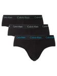 Calvin Klein3 Pack Hip Briefs - Black (Vivid Blue/Arona/Green)