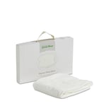 The Little Green Sheep Organic Cotton Crib Fitted Sheet, Soft Jersey Sheet fits Most Cots 35x80cm - 40x90cm, White
