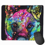 Color Art Chinese Police Dog Mouse Pad with Stitched Edge Computer Mouse Pad with Non-Slip Rubber Base for Computers Laptop PC Gmaing Work Mouse Pad
