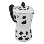 (6 Cups 300ML)Aluminum Moka Pot Eye Catching Milk Cow Color Moka Pot For