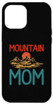 Coque pour iPhone 14 Pro Max Montagne Nature Randonnée Camping Plein Air Maman Femme