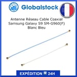 Antenne Réseau Cable Coaxial pour Samsung Galaxy S9 SM-G960(F) Blanc Bleu