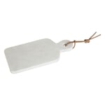 27x13cm White Marble Rectangle Paddle Chopping Board Food Serving Dish Classic