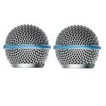 2PCS Microphone Grill Mic Grille Replacement Mic Ball Head Mesh for Beta58A J5Z9