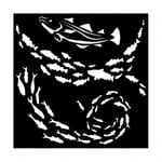 Stamperia Schablon - Silent Sea Fish 12x12 cm