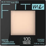 MAYBELLINE Fit Me Matte + Poreless Powder - 8.5 g (Pack of 1), 100 Warm Ivory 