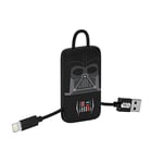 Tribe Star Wars Câble Lightning vers USB 22 cm pour iPhone 7/7 Plus 6/6 Plus/iPhone 6S/6S Plus iPhone 5/5s/5c iPad Air iPad Mini Motif Darth Vader (Apple MFI Certifié)