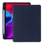 Amazon Brand Diaryan Case Compatible with iPad Pro 11 Inch 2022/2021/2020/2018, with iPad Air 5th/4th Generation 2022/2020 10.9 Inch Support Pencil Charging, TPU Back Side (Blue)