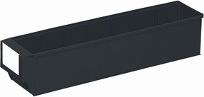 Systembox 3, (DxBxH) 400x91x81, mörkgrå