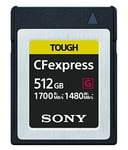 Sony 512GB Tough CFexpress Card Type B Ultra Speed Memory Card (Read, 1700MB/s Write, 1480MB/s) - CEB-G512/J,CEB-G512/J SYM