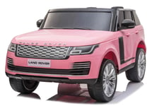 Range Rover Sport 4x4 Elbil till barn Pink m/4x12V + Gummihjul + Lädersäte
