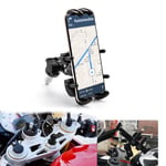 Motorbike Phone Mount Adjustable Smartphone Support Holder fit for Motorcycle Fork Stem Round Holes 13mm-20mm