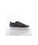 Puma Suede Elemental Trainers Lace Up Shoes Grey Leather - Womens Leather (archived) - Size UK 4.5