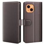 Äkta Läder Fodral till iPhone 13 Mini - Brun Brun