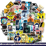 50pcs/pack Breaking Bad Graffiti Stickers American TV Series For Luggage Laptop Skateboard Moto Bicycle Guitar Fridge Stickers