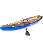 Uppblåsbar stand up surfbräda breddad bräda 320 x 76 x 15 cm stjärnhimmel mönster färgglad