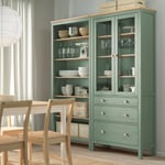 IKEA IKEA HEMNES förvaringskombination+dörrar/lådor, grågrön/ljusbrunlaserad, 180x197 cm, cm 180x197 cm