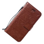 Leather phone Cover for Samsung A50, with card slots, with landyard