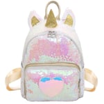 Unicorn Sequin Bookbag Dayback For Girls Gold