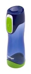 Contigo Swish Autoseal Water Bottle, Large BPA Free Drinking Bottle, Leakproof Gym Bottle, Ideal for Sports, Running, Bike, Running, Hiking, 500 ml, Cobalt