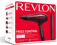 Revlon Frizz Control Styling Set Hair Dryer Ceramic Straightener RVDR5230UK2