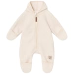 Mini A Ture Adel Fleeceoverall White Swan | Vit | 3 months