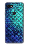 Green Mermaid Fish Scale Case Cover For Google Pixel 3 XL