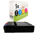 5x Cartridge for Dell 2155-cn 2155-cdn 2150-cn 2150-cdn