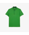 Lacoste Mens SPORT Jersey Golf Polo Shirt in Green Cotton - Size Large