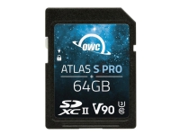 OWC Atlas S Pro - Flash-minneskort - 64 GB - Video Class V90 / UHS-II U3 / Class10 - SDXC UHS-II