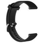 LOKEKE Compatible with Samsung Galaxy Watch Active 2 Replacement Wrist Band - 20mm Replacement Silicone Wrist Band Strap Compatible with Samsung Galaxy Watch Active 2 40mm & 44mm (Silicone Black)