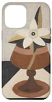 iPhone 14 Pro Max Abstract Flower in Vase Modern Painting Pastel Colors Case