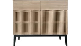 Nordic Furniture Group GRADINO lågt vitrinskåp askfaner natur
