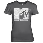 MTV Cracked Logo Girly Tee, T-Shirt