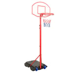 vidaXL Flyttbar basketkorg justerbar 200-236 cm 80345