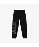 Lacoste Boys Boy's Kids Branded Track Pants in Black Cotton - Size 14Y