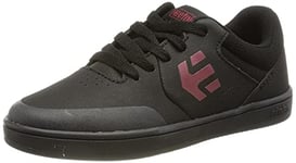 Etnies Kids Marana Skate Shoe, Black/RED/Black, 2.5 UK