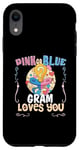 Coque pour iPhone XR Rose ou bleu Gram Loves You Best Grandma Ever Grandmother